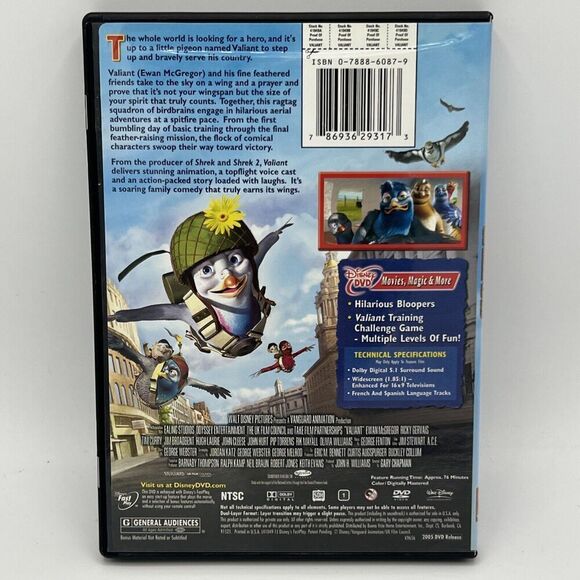 Valiant (DVD, 2005) Disney - Picture 2 of 4